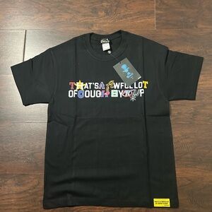Off-White Black Multicolor Lettering Tee